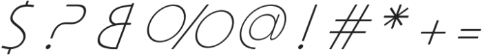 Apocalypto ExtraLight Italic otf (200) Font OTHER CHARS