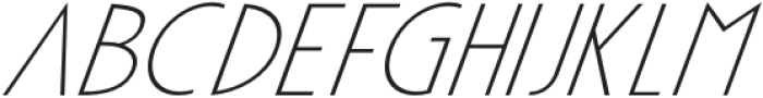 Apocalypto ExtraLight Italic otf (200) Font LOWERCASE