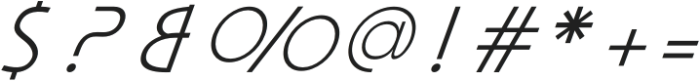 Apocalypto Light Italic otf (300) Font OTHER CHARS