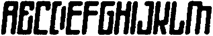 Apollon Circular Eroded Italic otf (400) Font UPPERCASE
