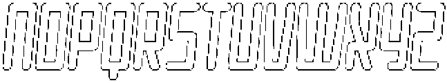 Apollon Circular Outline Italic otf (400) Font UPPERCASE