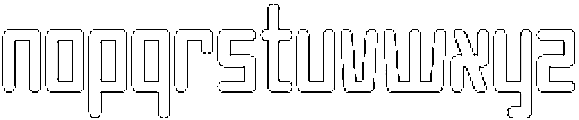 Apollon Circular Outline otf (400) Font LOWERCASE