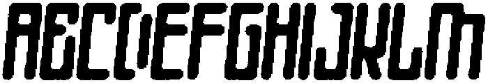 Apollon Circular Rough Italic otf (400) Font UPPERCASE