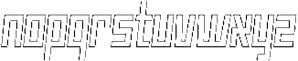 Apollon Outline Italic otf (400) Font LOWERCASE