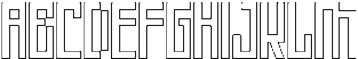 Apollon Outline otf (400) Font UPPERCASE