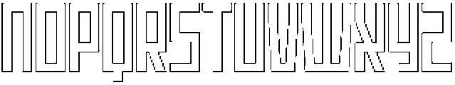 Apollon Outline otf (400) Font UPPERCASE