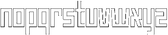 Apollon Outline otf (400) Font LOWERCASE