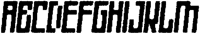 Apollon Rounded Eroded Italic otf (400) Font UPPERCASE