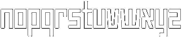 Apollon Rounded Outline otf (400) Font LOWERCASE