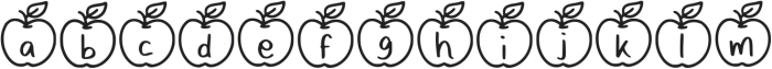 Apple Fruit Regular otf (400) Font LOWERCASE