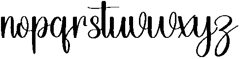 Apple Regular otf (400) Font LOWERCASE