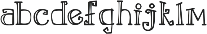 Apple Willow otf (400) Font LOWERCASE