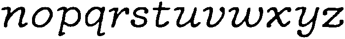 AppleOrchardBold Regular otf (700) Font LOWERCASE