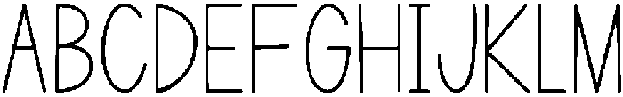 Applewood Regular otf (400) Font UPPERCASE