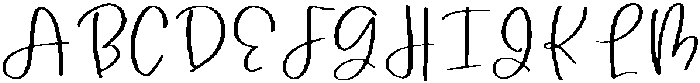 Apricity Script Regular otf (400) Font UPPERCASE
