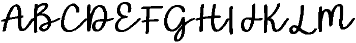 Apricot Regular otf (400) Font UPPERCASE