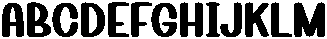 April Hunky Regular otf (400) Font UPPERCASE