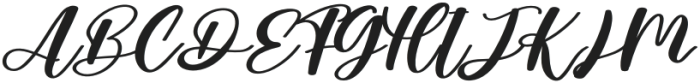 April Signature Regular otf (400) Font UPPERCASE