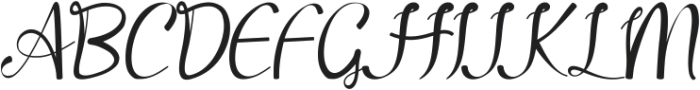 April Spring otf (400) Font UPPERCASE