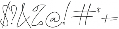 Aprilia Signature otf (400) Font OTHER CHARS