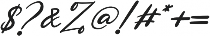Aprilisa Italic otf (400) Font OTHER CHARS