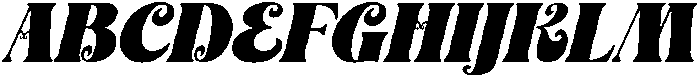 Aprohite Italic otf (400) Font UPPERCASE