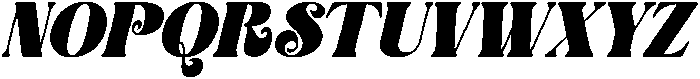 Aprohite Italic otf (400) Font UPPERCASE