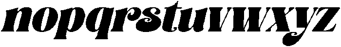 Aprohite Italic otf (400) Font LOWERCASE