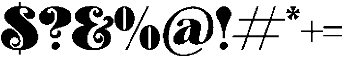 Aprohite otf (400) Font OTHER CHARS