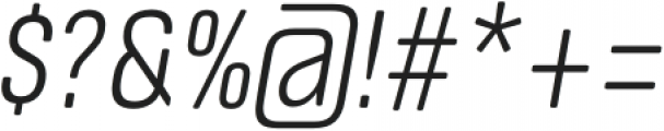 ApronSoft Condensed Light Italic otf (300) Font OTHER CHARS