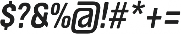 ApronSoft Condensed Medium Italic otf (500) Font OTHER CHARS
