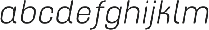 ApronSoft Light Italic otf (300) Font LOWERCASE