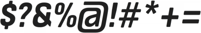 ApronSoft Narrow Bold Italic otf (700) Font OTHER CHARS