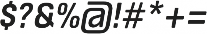 ApronSoft Narrow Medium Italic otf (500) Font OTHER CHARS