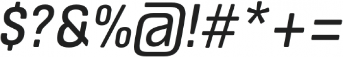 ApronSoft Narrow Regular Italic otf (400) Font OTHER CHARS