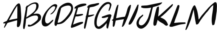 Apex Brush Lite Italic Font LOWERCASE