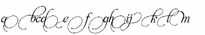 Aphrodite Swash Font LOWERCASE