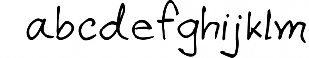 Apirak Handwriting Typeface Font LOWERCASE