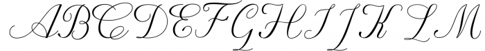 Aprilliya Script Font UPPERCASE