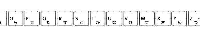 Apple Japanese Keyboard Font UPPERCASE