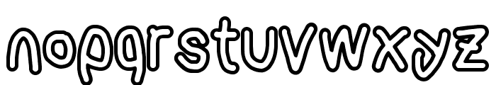 AppleStorm Extra Bold Outline Font LOWERCASE