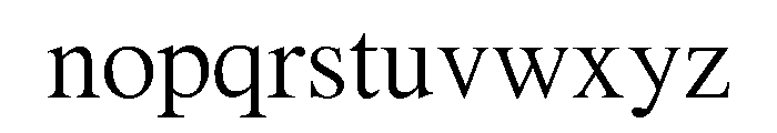 Apple LiSung Light Font LOWERCASE