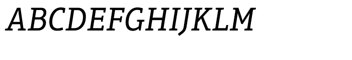 Aptifer Slab Italic Font UPPERCASE