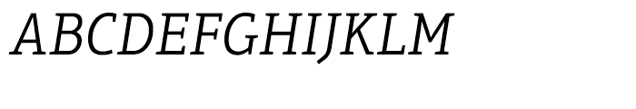 Aptifer Slab Light Italic Font UPPERCASE