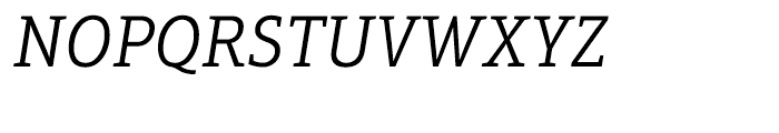 Aptifer Slab Light Italic Font UPPERCASE