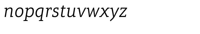 Aptifer Slab Light Italic Font LOWERCASE