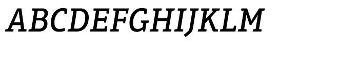 Aptifer Slab Medium Italic Font UPPERCASE