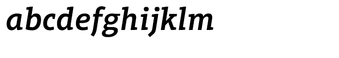 Aptifer Slab Semibold Italic Font LOWERCASE