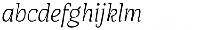 AP Pro Light Italic Font LOWERCASE