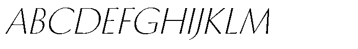 APN Ochra Italic Font UPPERCASE